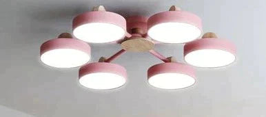 New Solid Wood Led Lamp For Nordic Living Room Ceiling