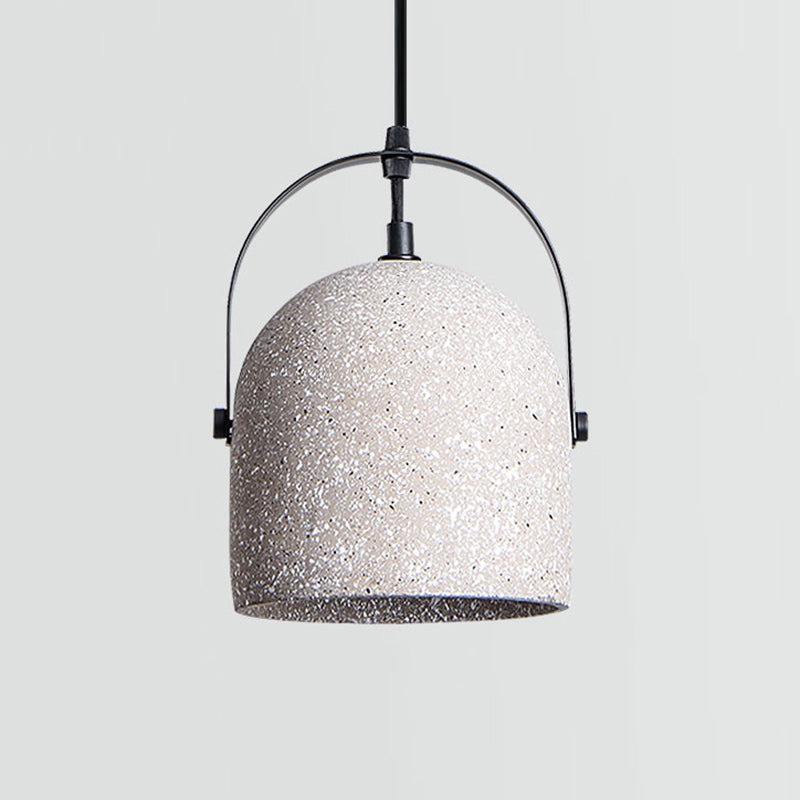 Averel - Simplicity Bell Shade Suspension Light Cement 1 Head Restaurant Pendant Fixture