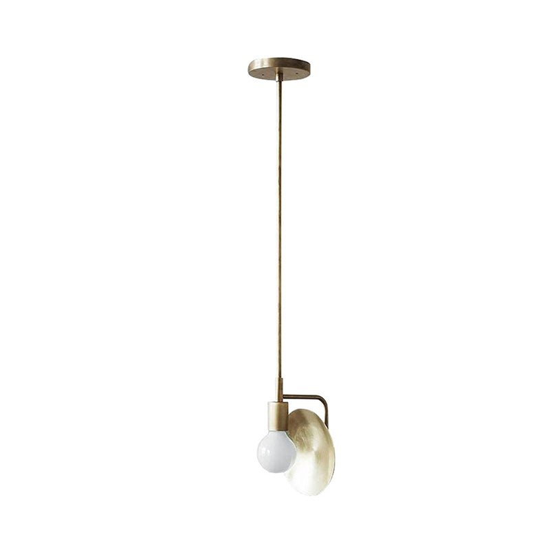 Brass Metal Hanging Pendant Light Fixture With Modern Style For Bedroom