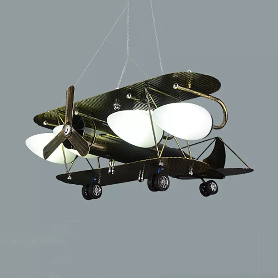 Vintage-Style Glider Kindergarten Metal Chandelier In Antique Brass
Note: Seo Is Important So Its