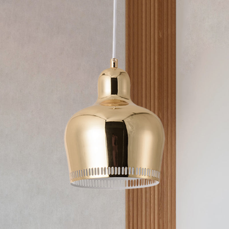 Nordic Metal Drop Suspension Pendant In Pink/Blue/Yellow - 1 Light Hanging Ceiling For Bedroom