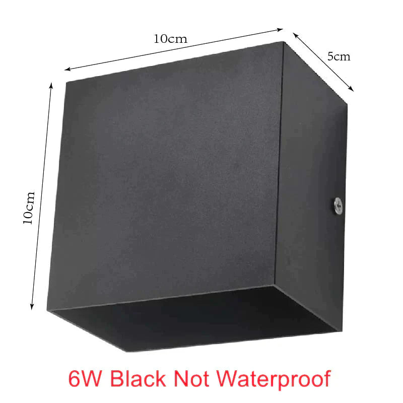 Applique murale d'extérieur étanche IP65 6 W 12 W Applique murale LED moderne Applique d'intérieur Éclairage décoratif Lampes de jardin pour porche Lampes murales