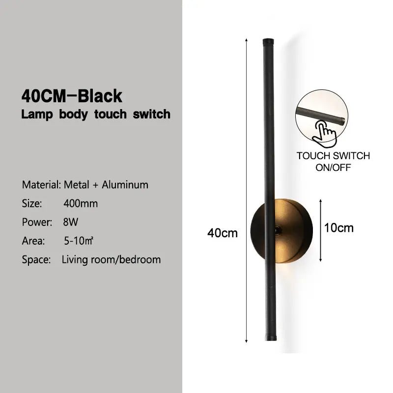 Home Deco Rotatable Dimmable LED Wall Lamp
