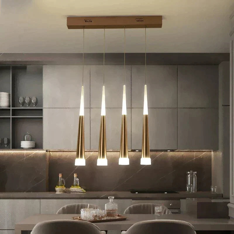 LED Simple Pendant Lights Gold Lamp For Living Room Lustre Pendant Lights Pendant Ceiling Fixtures