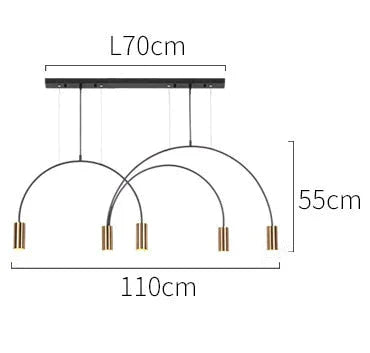 Madelyn - Lampe à suspension minimaliste