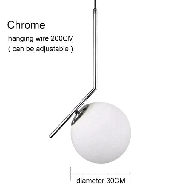 Modern Glass Ball Pendant Lights For Dining Room Indoor Home Kitchen Fixtures Hanging Lamp Bar Restaurant Decor Luminaire Lustre