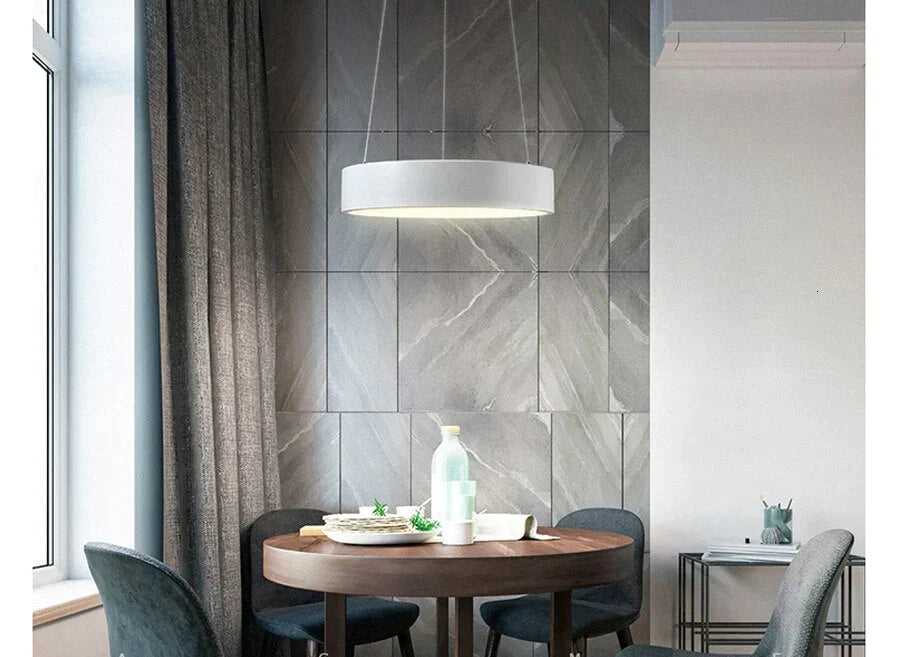 New LED Simple Pendant Lights Lamp For Living Room Lustre Pendant Lights 3 Round Shape Pendant Ceiling Fixtures