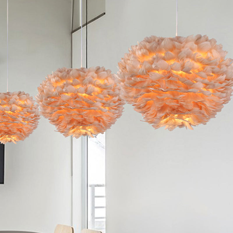 Feather Pendant Light: Modern Style Ceiling Fixture