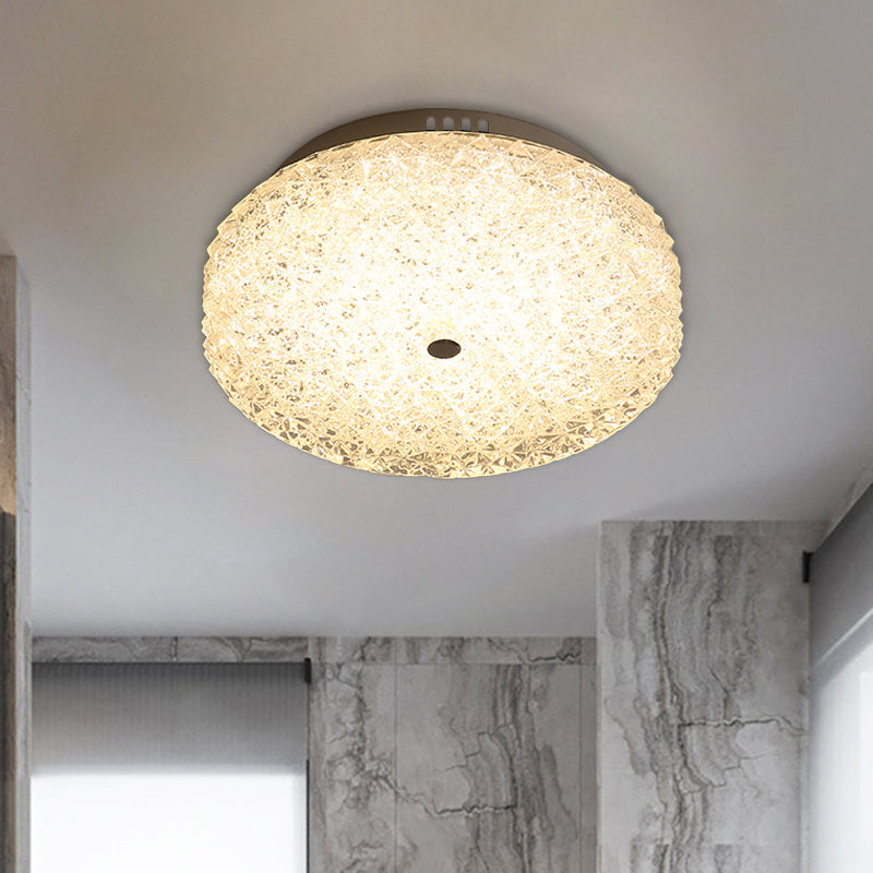 Modernist LED Crystal Flushmount Light for Corridor Ceiling