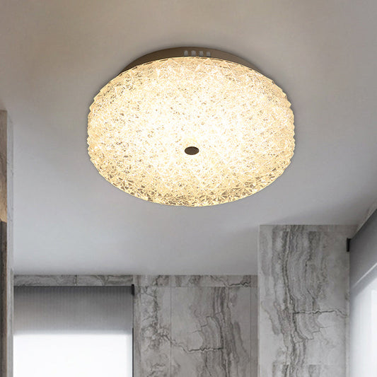 Modernist LED Crystal Flushmount Light for Corridor Ceiling