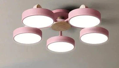 New Solid Wood LED Lamp for Nordic Living Room
