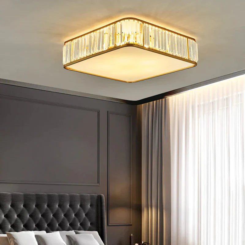 Simple Modern Crystal Ceiling Lamp for Dining Room and Bedroom