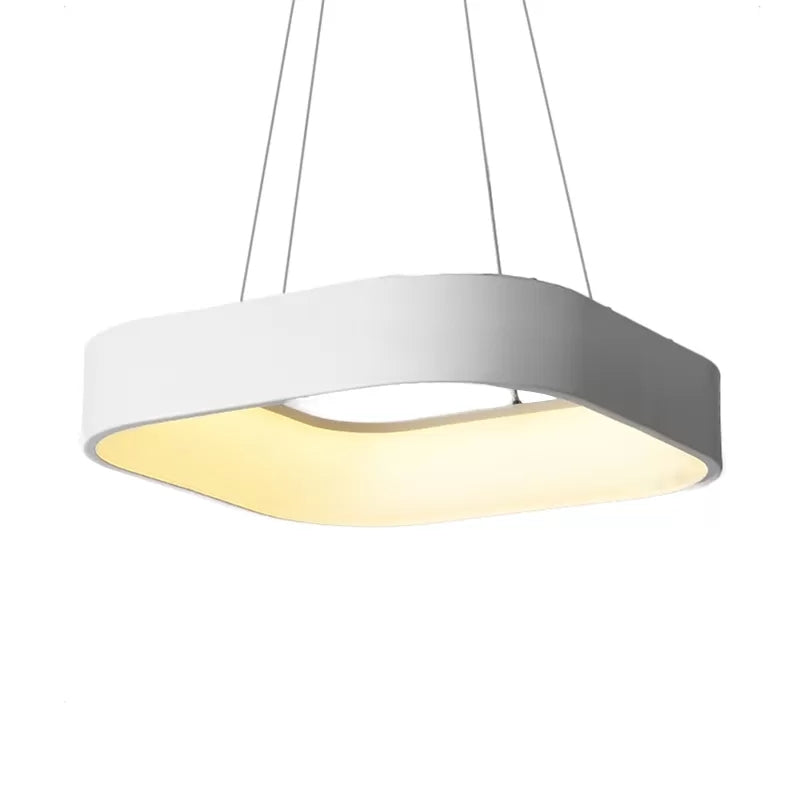 Metal Pendant Ceiling Light - Simple 1 Head in Gray/White with Warm/White/Third Gear Light - 18"/23.5" Wide