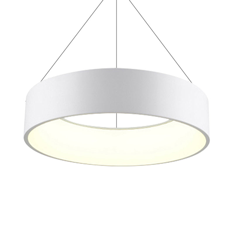 Metal Pendant Ceiling Light - Simple 1 Head in Gray/White with Warm/White/Third Gear Light - 18"/23.5" Wide