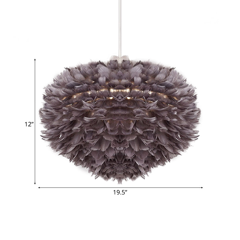 Feather Pendant Light: Modern Style Ceiling Fixture