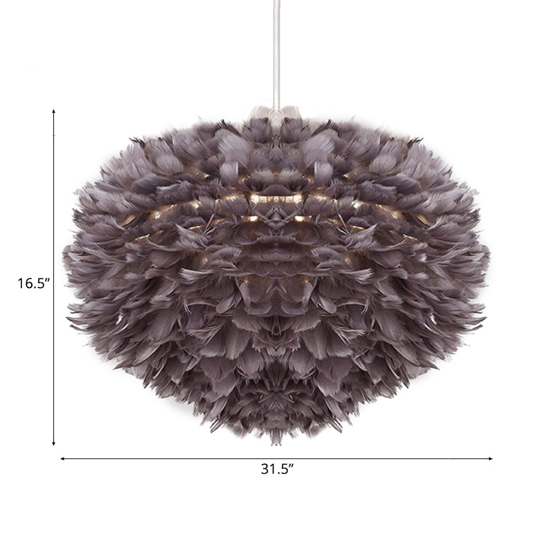 Feather Pendant Light: Modern Style Ceiling Fixture