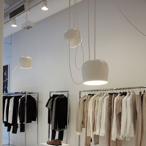Modern Metal Pendant Light Kit with Adjustable Cord - 3/4 Heads in Black/White