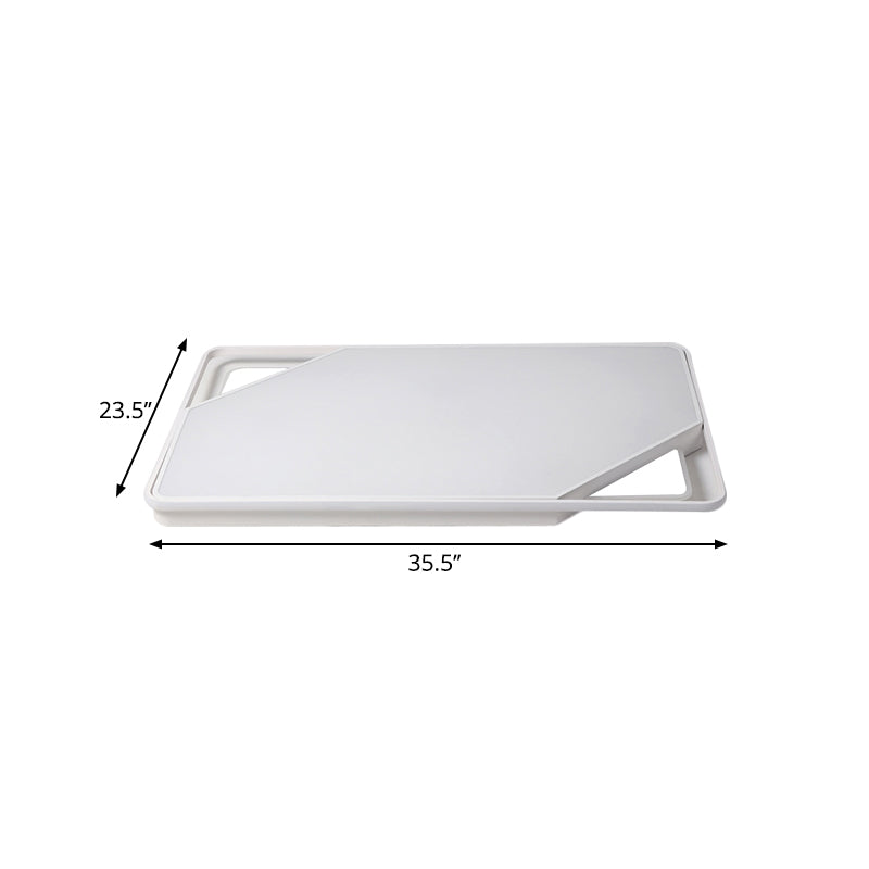 Plafonnier LED en métal Simplicity en blanc avec lumière blanche chaude
