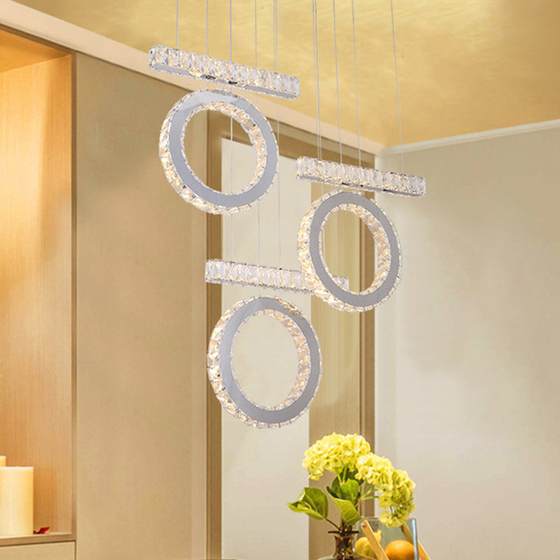 Led Crystal Pendant Light: Minimalist Clear And Stylish Perfect For Table