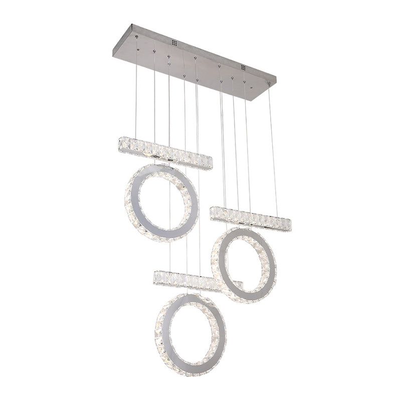 LED Crystal Pendant Light for Minimalist Table Decor