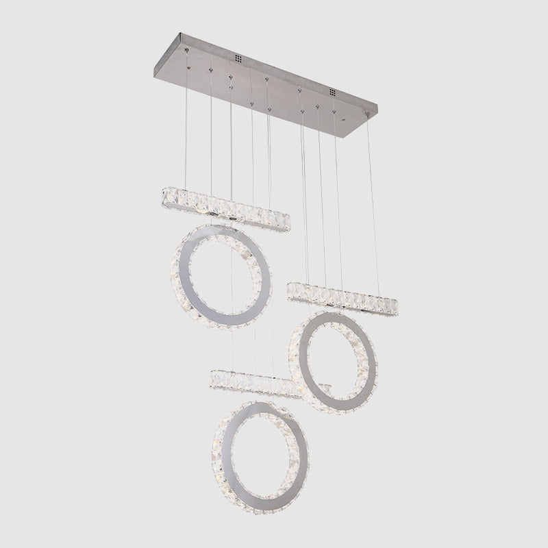 Led Crystal Pendant Light: Minimalist Clear And Stylish Perfect For Table