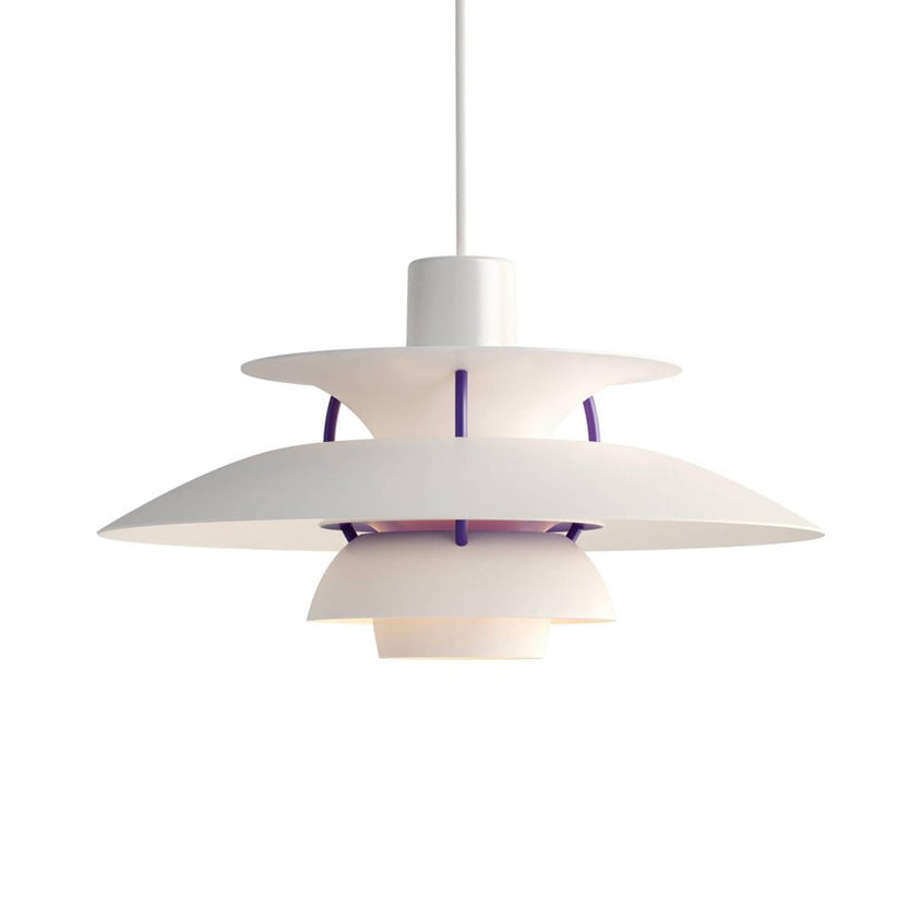 Macaron Style Aluminum Pendant Light with Flared Shade - 3 Layers, 1 Light, Black/Gray, 12"/16" Wide