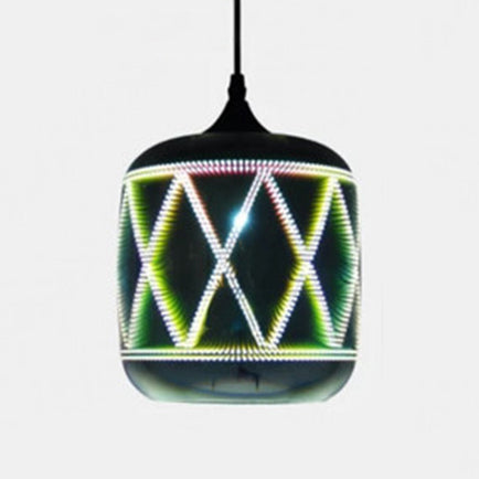 Modern Glass Orb Pendant Light for Bar & Cafe with Single Hanging Head