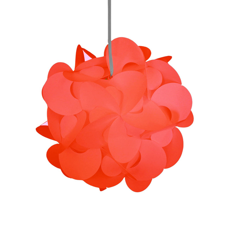 Modern Windmill Plastic Ceiling Pendant - Red/White - 3 Sizes - 1 Light Fixture