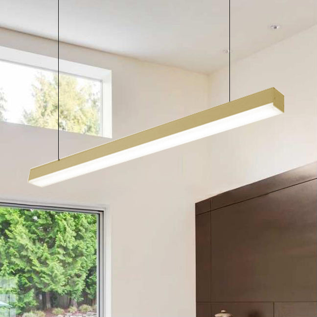 Minimalist Led Pendant Light With Silvery Metal Finish - Ideal For Living Room Ceiling Gold