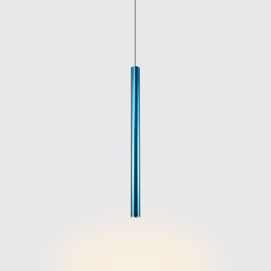 Victoria - Nordic Style Metal Slim Ceiling Light Silver/Red/Blue (Warm/White)