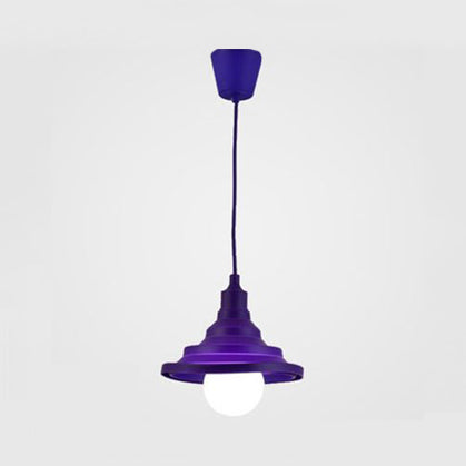 Modern Silica Gel Pendant Light In Multi Colors - Folding Hanging Lamp