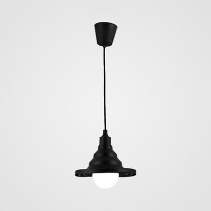 Modern Silica Gel Pendant Light In Multi Colors - Folding Hanging Lamp Black