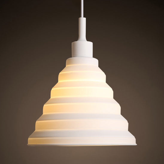 Modern Silica Gel Pendant Light In Multi Colors - Folding Hanging Lamp