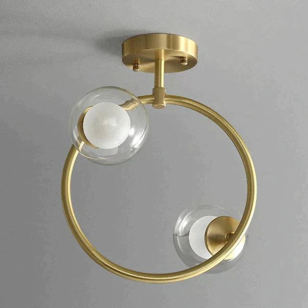 Nordic Corridor Balcony Copper Ceiling Lamp