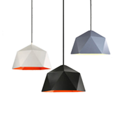 Modern Hanging Metal Bowl Light – Single Light Suspension for Library Bedroom