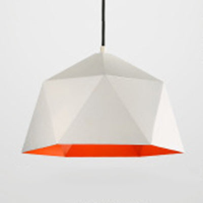 Modern Hanging Metal Bowl Light – Single Light Suspension for Library Bedroom