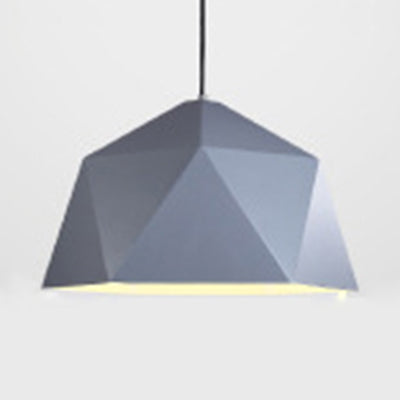 Modern Hanging Metal Bowl Light – Single Light Suspension for Library Bedroom