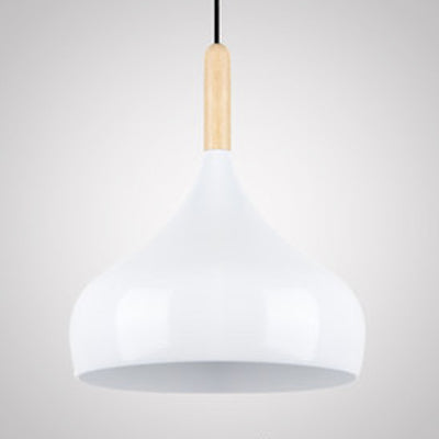 Contemporary Aluminum Pendant Light with Onion Shade – Ideal for Balcony or Hallway – 9.5/12/14 Inch Wide – Includes 1 Bulb