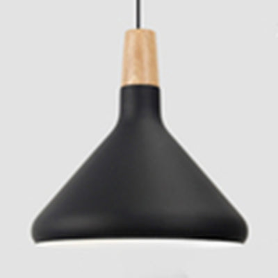 Suspension Nordic Coolie Shade pour bureau, café - Aluminium, 7/10,5/15 pouces de large, 1 lampe à suspension à tête
