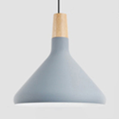 Suspension Nordic Coolie Shade pour bureau, café - Aluminium, 7/10,5/15 pouces de large, 1 lampe à suspension à tête
