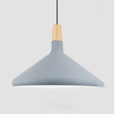 Suspension Nordic Coolie Shade pour bureau, café - Aluminium, 7/10,5/15 pouces de large, 1 lampe à suspension à tête