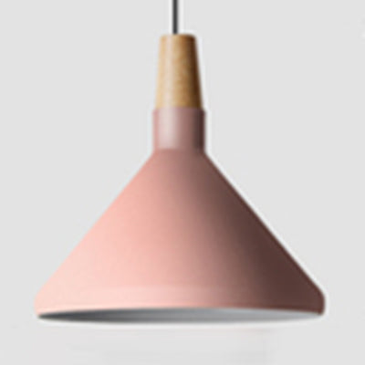 Suspension Nordic Coolie Shade pour bureau, café - Aluminium, 7/10,5/15 pouces de large, 1 lampe à suspension à tête