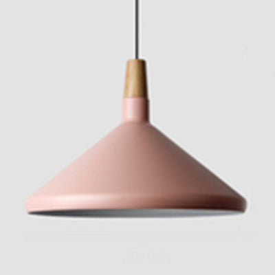 Suspension Nordic Coolie Shade pour bureau, café - Aluminium, 7/10,5/15 pouces de large, 1 lampe à suspension à tête