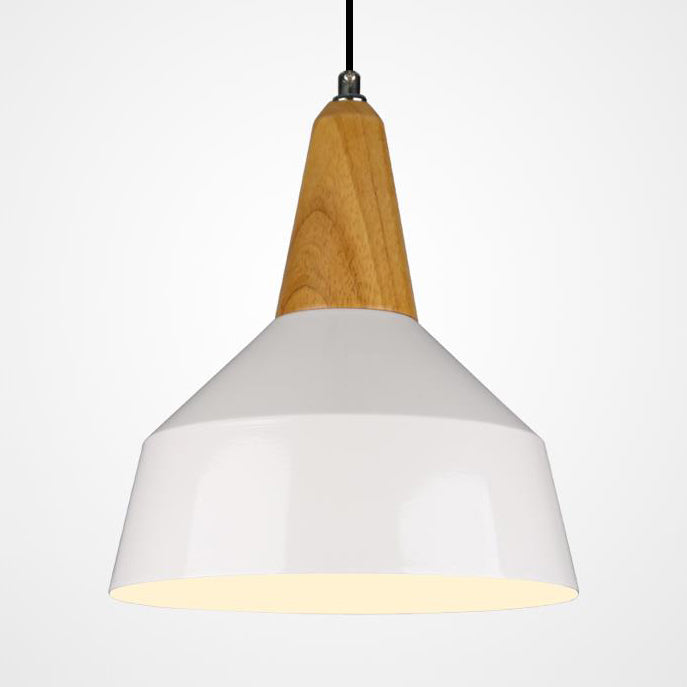 Nordic Style Aluminum & Wood Pendant Light - Perfect for Study Room