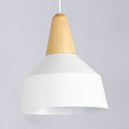 Nordic Style Aluminum & Wood Pendant Light - Perfect for Study Room