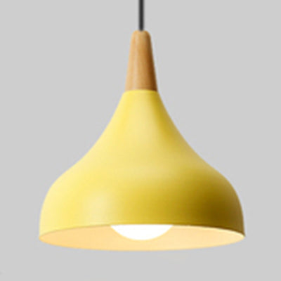 Macaron Loft Pendant Lamp - Metal Onion Ceiling Pendant Light for Kindergarten