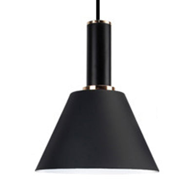 Suspension cylindrique moderne en aluminium pour chevet ou suspension - Une lumière