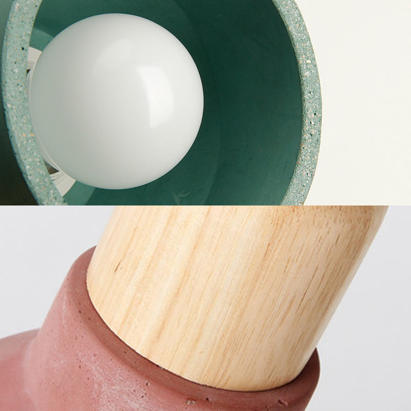 Nordic Style Cement Torch Pendant Lamp for Tea Station - Single Light Pendant