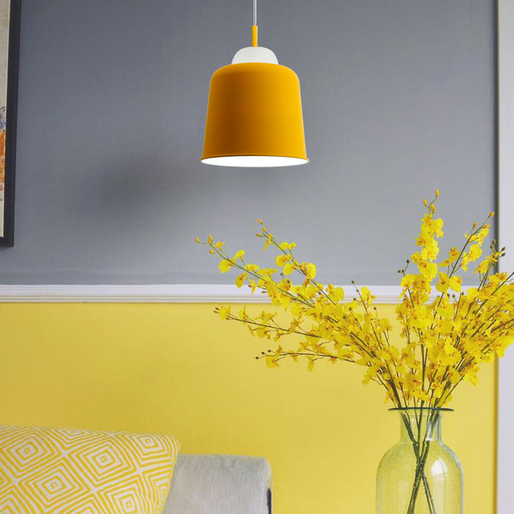 Macaron Loft Cloth Shop Pendant Light - Adjustable Height Metal Shade 1 Head Hanging Lamp