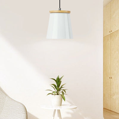 Nordic Style Metal Pendant Light for Balcony and Hallway with Tapered Shade